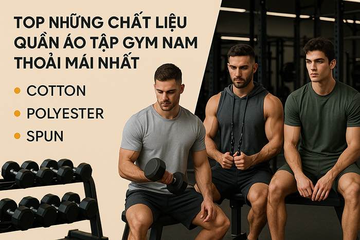 những chất liệu quần áo tập gym nam
