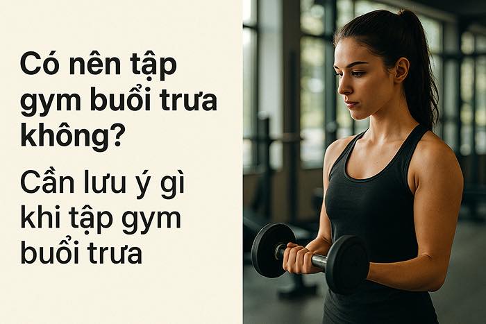 những lưu ý khi tập gym buổi trưa